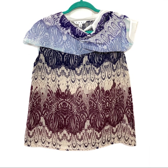 CAbi 238 Sleeveless Chiffon Blouse Size S - Picture 3 of 5